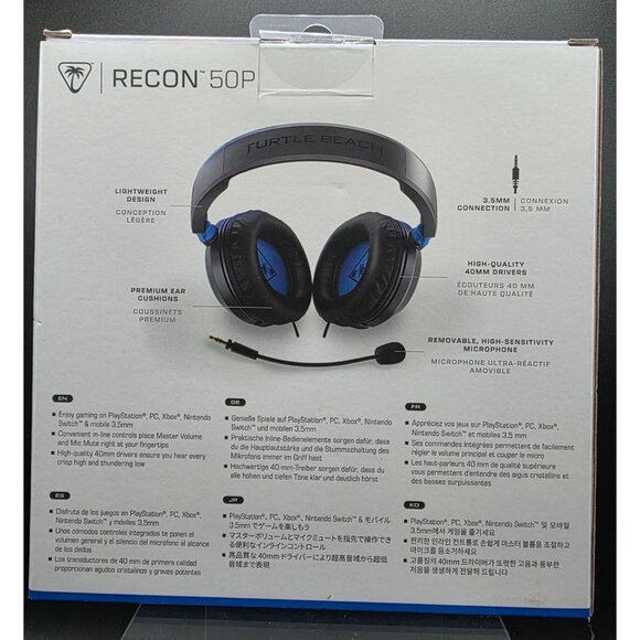 Turtle Beach Recon 50P Wired Multiplatform Gaming Headset With Microphone For Pl - Picture 4 of 7
